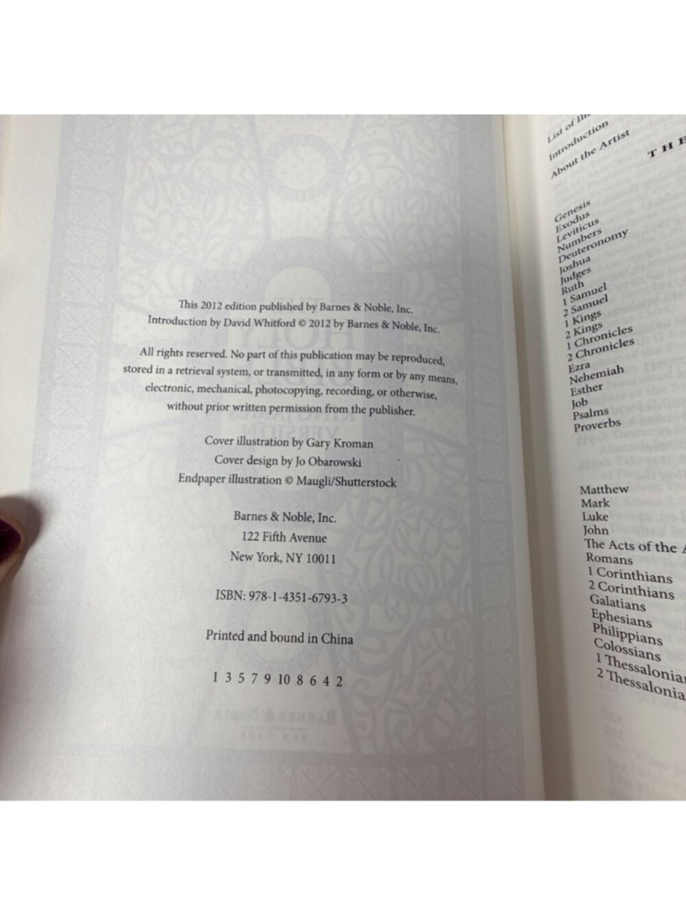 Barnes & Noble Collectible Classics King James Version Family Holy Bible ORNATE - Picture 10 of 12